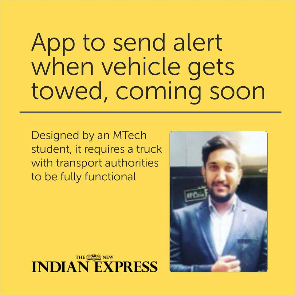 App to send alert when vehicle gets towed, coming soon
