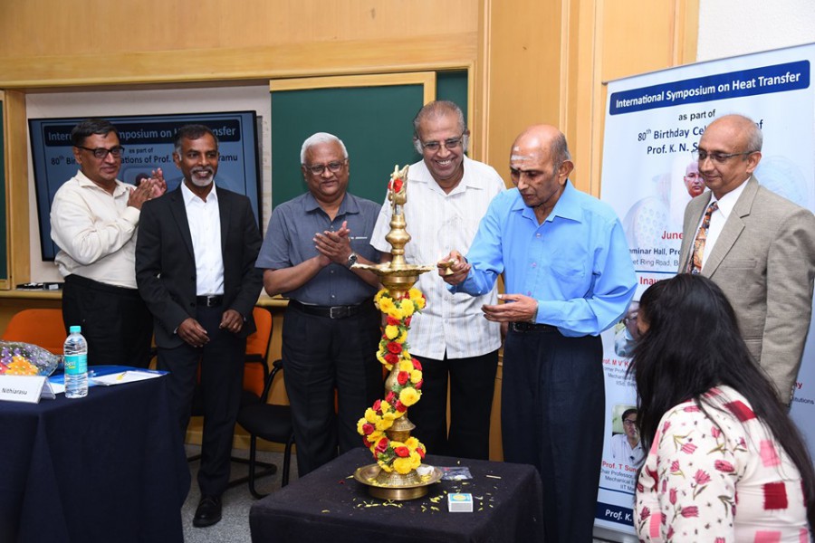 Felicitating Prof K N Seetharamu