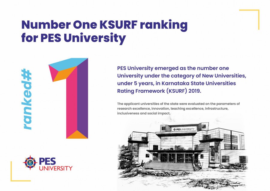 Number One KSURF ranking for PES University
