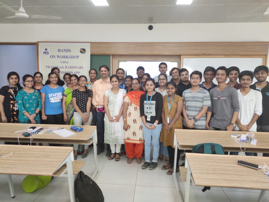 Hands on workshop on building analog and digital circuits held