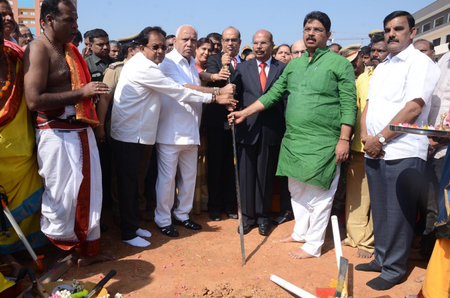 Bhoomi Pooja and unveiling of foundation stone for medical college and hospital of PES University