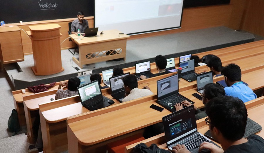 Workshop on game development held