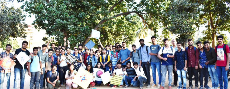 Celebrating festival of kites