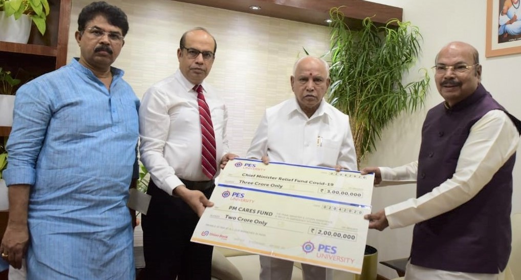 PES University contributed Rs 5 crores towards fight against COVID-19