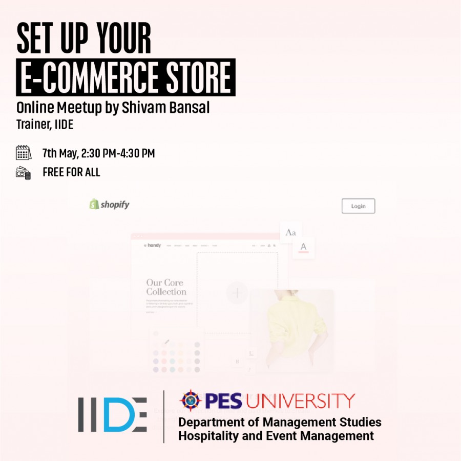 Online Workshop on setting up e-commerce store