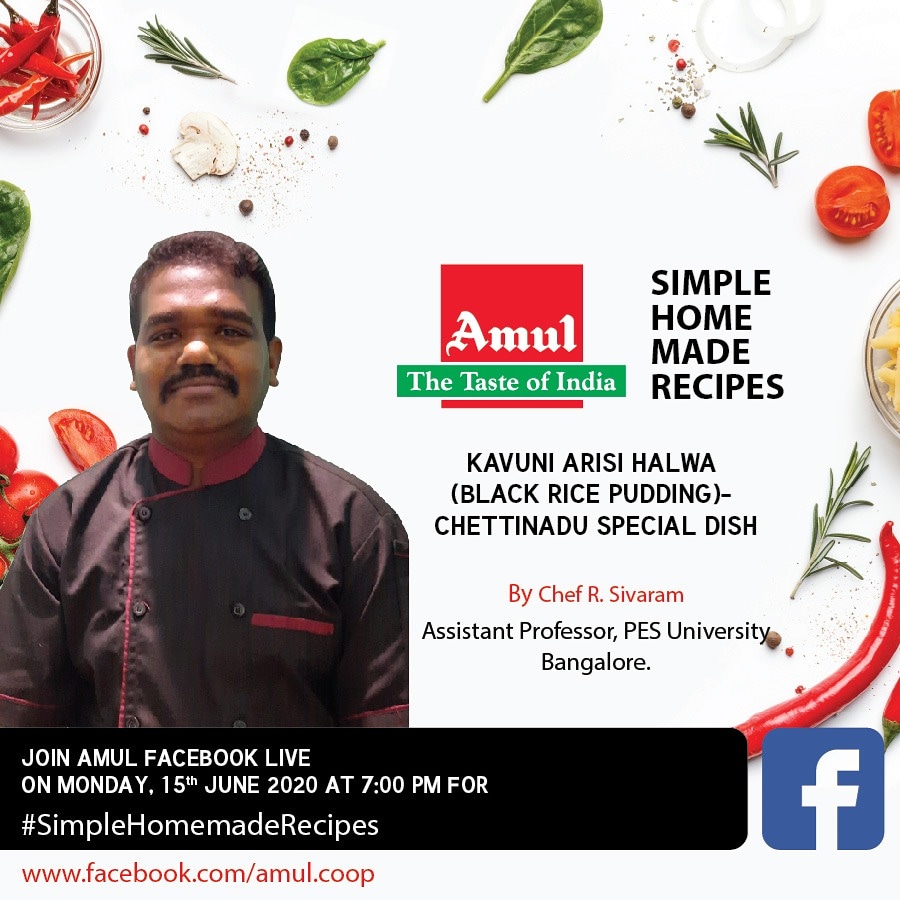 PES University faculty in the News: Prof. Sivaram curates culinary session for Amul