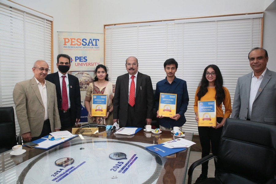 Announcement of PESSAT-2020 Ranks & Felicitation of Toppers