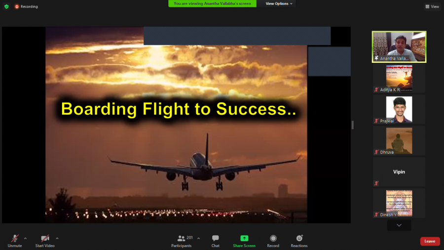 Inspirational talk: Boarding the Flight to Success