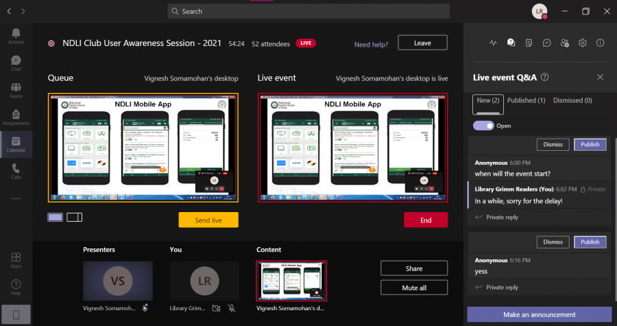 Maiden event of The Grimm Readers about NDLI