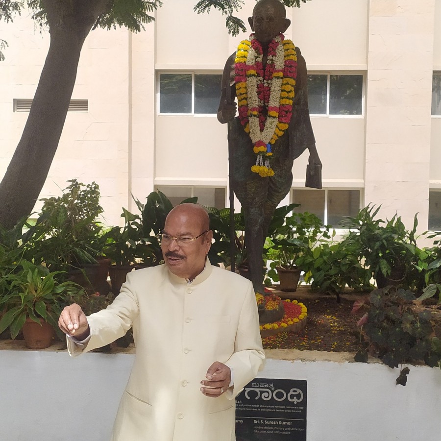 Prof. M R Doreswamy asks PESUians to heed Gandhian Principles