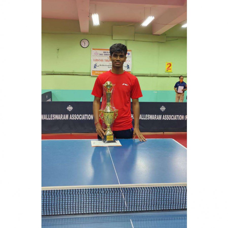 Rakshit Barigdad wins in Table tennis tournaments