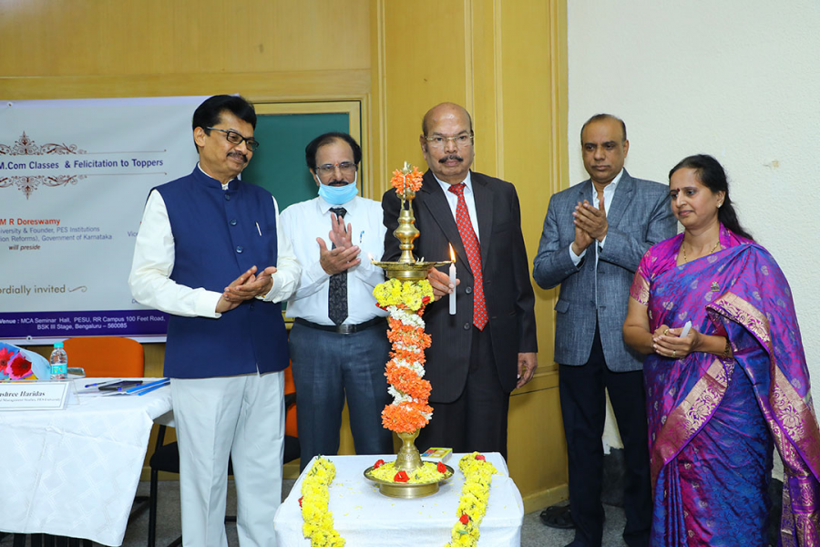 The inaugural event for First Semester Classes of M.Com Program