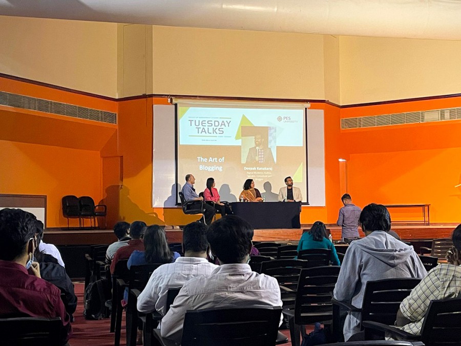 Talk on art of blogging