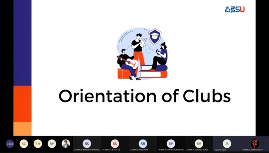 Orientation session for students of BBA program