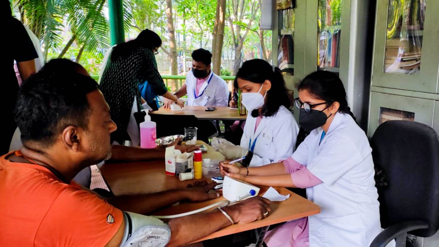 PESU NEWS & EVENTS - FREE MEDICAL HEALTH CHECK UP CAMP - 2022, PES UNIVERSITY - OUR PLANET OUR HEALTH