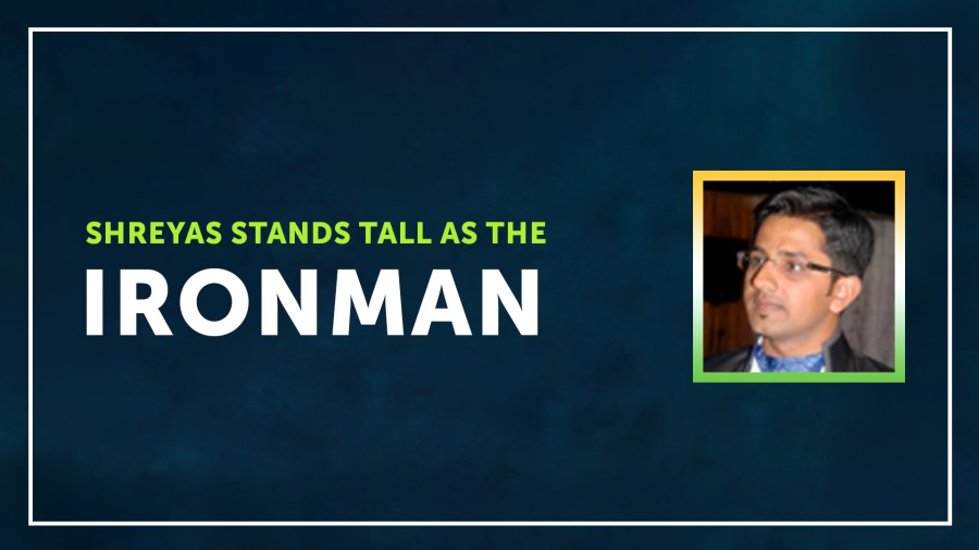 Shreyas stands tall as the IRONMAN – Alumnus of PESIT EC Campus
