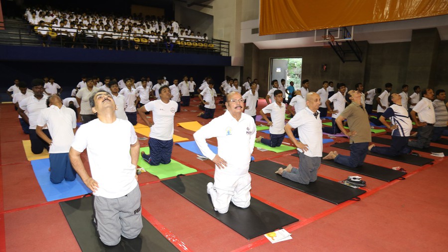 8th International Yoga Day at PES University