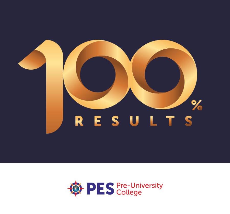 PES PU College touches centum in guiding students to success