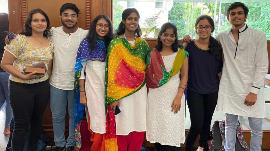 Win at group dance competition