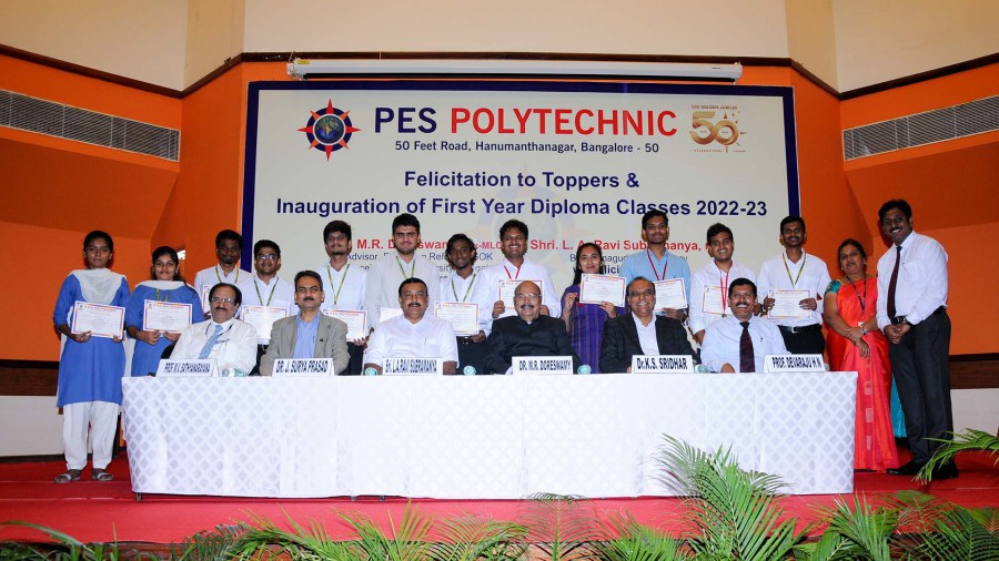 1st Year Diploma Classes: 2022-23 Inauguration and Felicitation to Toppers