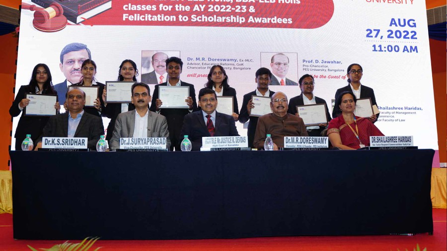 FIRST YEAR LAW AND PERFORMING ARTS PROGRAMS INAUGURATED AT PES UNIVERSITY