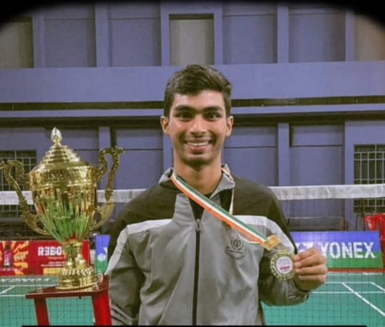 Student Achievement: Saneeth wins in badminton tournament