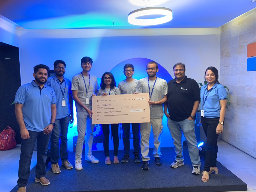Top spot at Microsoft Future Ready Applications Hackathon