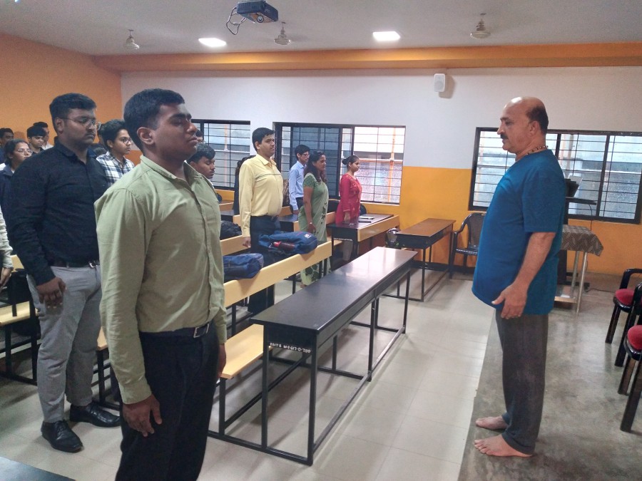 Yoga session with expert