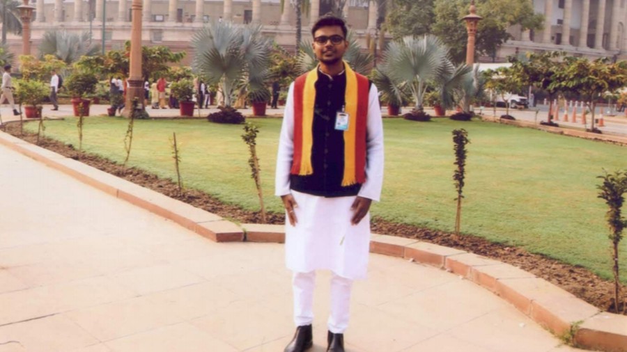PESU student represents Karnataka in national parliamentary training workshop