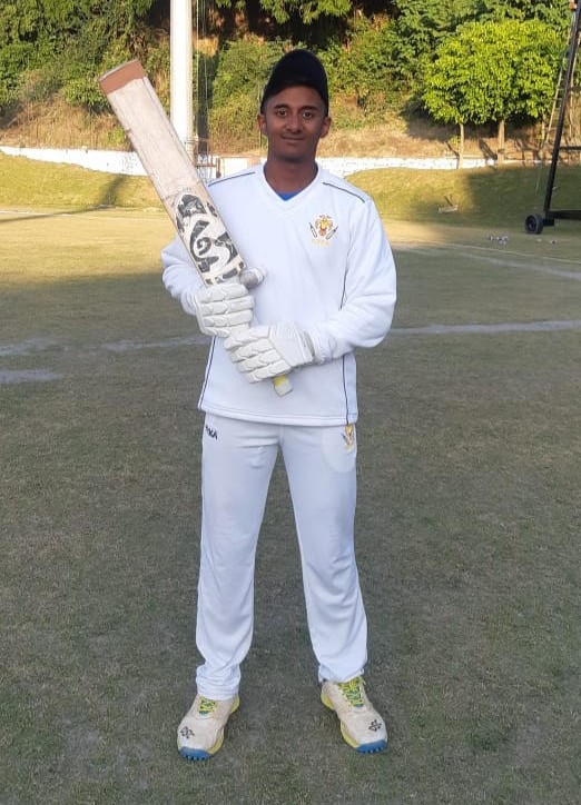 Student achievement in national cricket: Vishal Onat