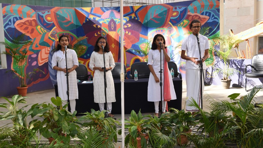 74th Republic Day was celebrated at PES University