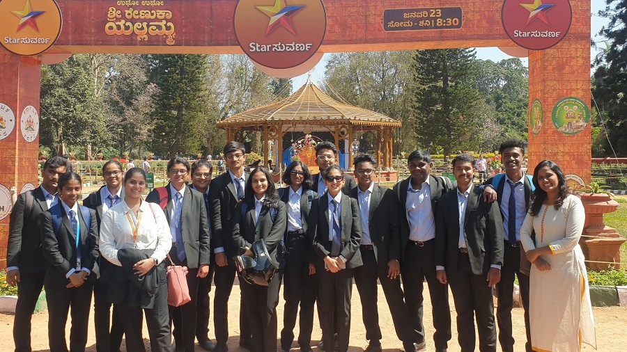 Field visit to flower show