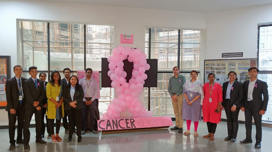Cancer awareness pop-up corner