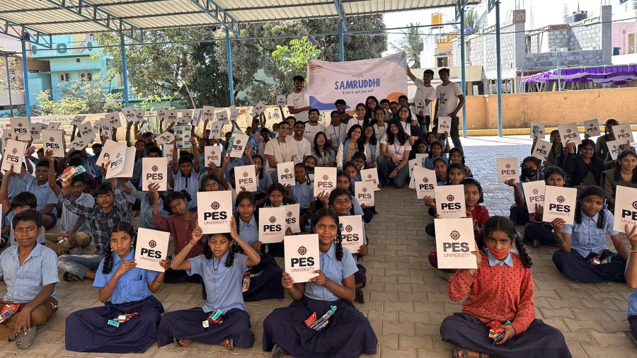 PES University Team Aikya celebrated “Samruddhi 2023” at Veerabhadra Nagar Govt. High School and Hosakerehalli Govt School