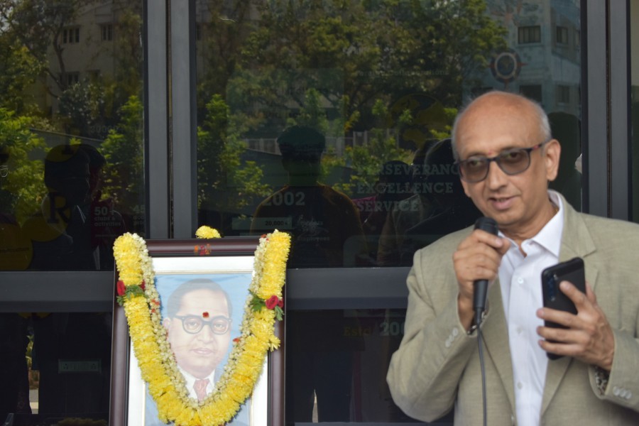 Tribute to Dr. B R Ambedkar on the occasion of Ambedkar Jayanthi at PES University