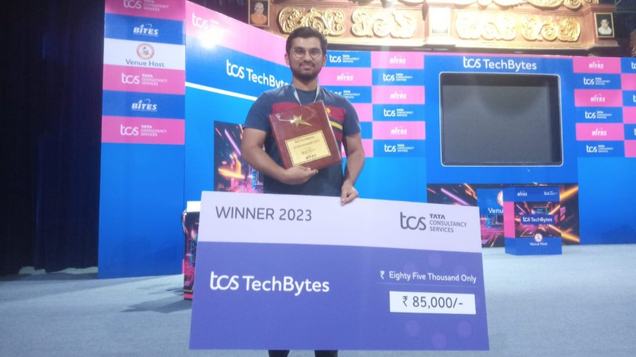 PES University students win 1 lakh cash prize in Tech Quiz at TCS Tech Bytes Competition 2023