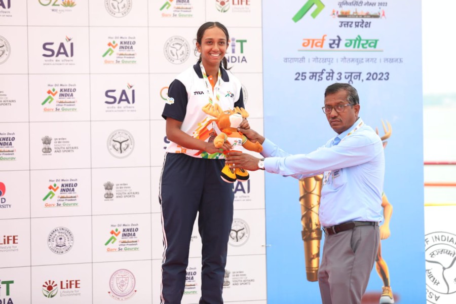 Ms. Manasa S M of PES University Shines with Silver and Bronze Medals at Khelo India University Games 2022