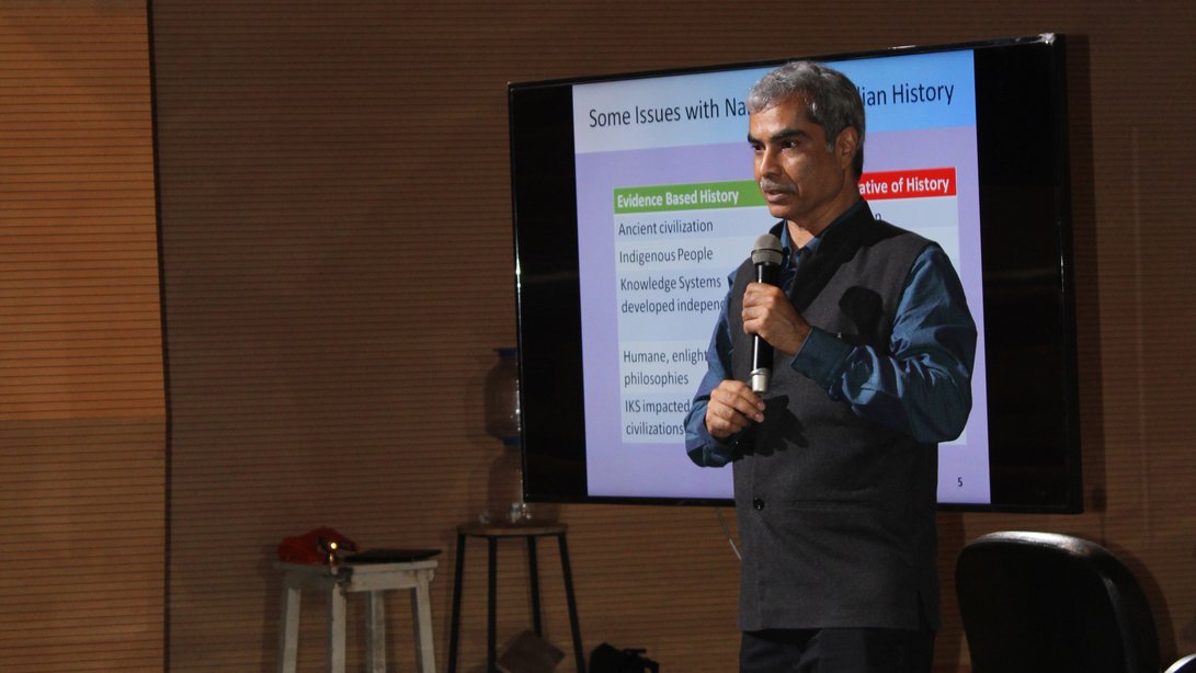 Guest lecture by Dr Raj Vedam on historicity of Indian knowledge system
