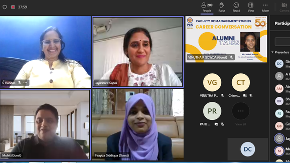 Career conversation with alumni