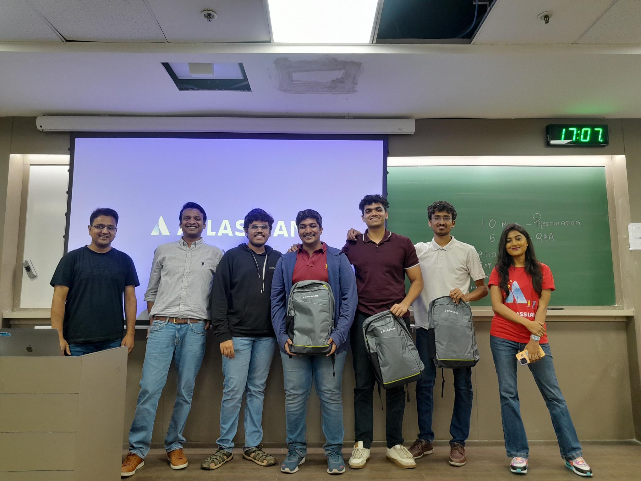 Top spot at Atlassian hackathon