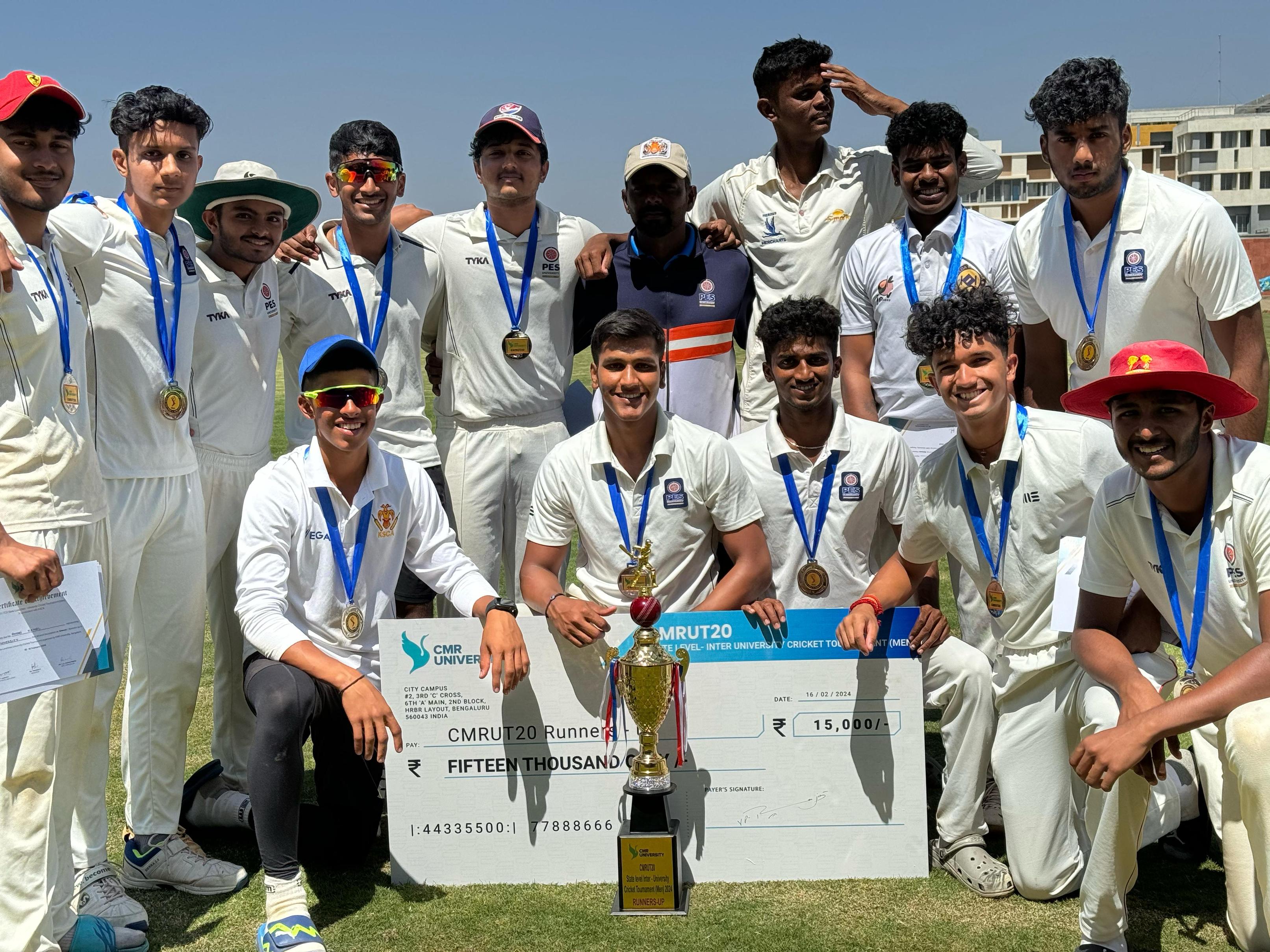 Win at inter university cricket tournament