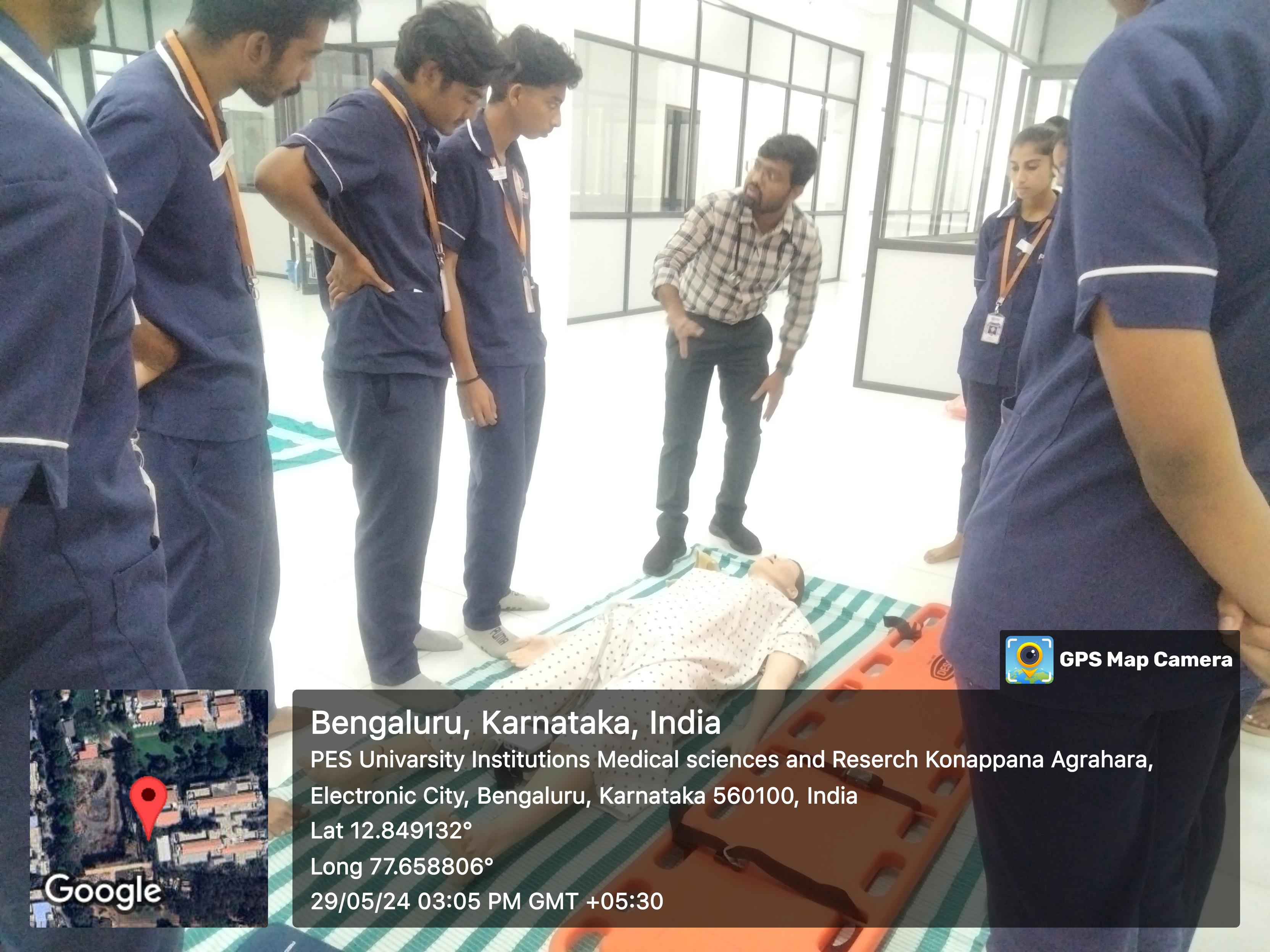 Skill lab programs at PES Medical college