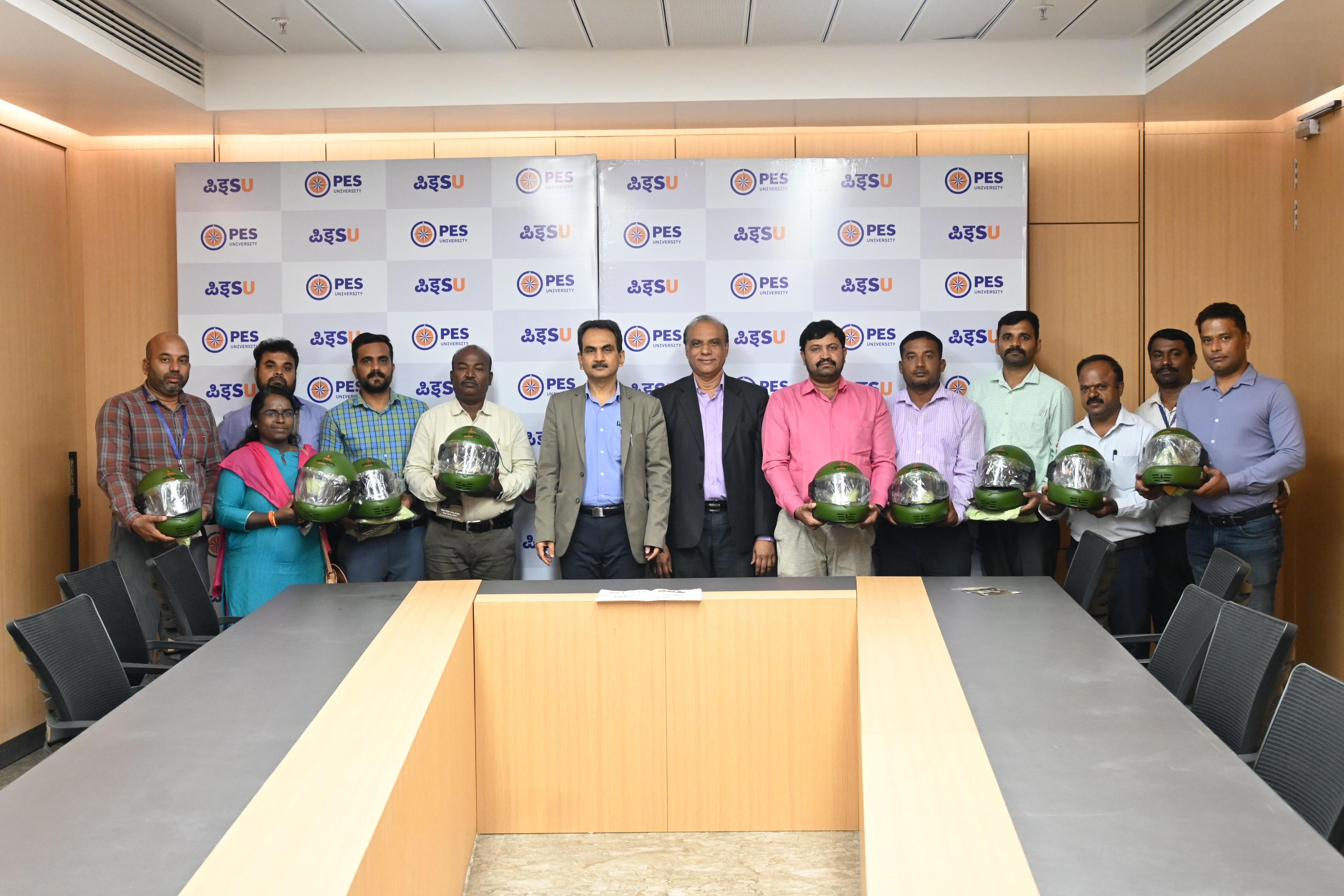 Report - Ride Safe India Campaign: PES University Promotes Helmet Safety Awareness Program - 2024