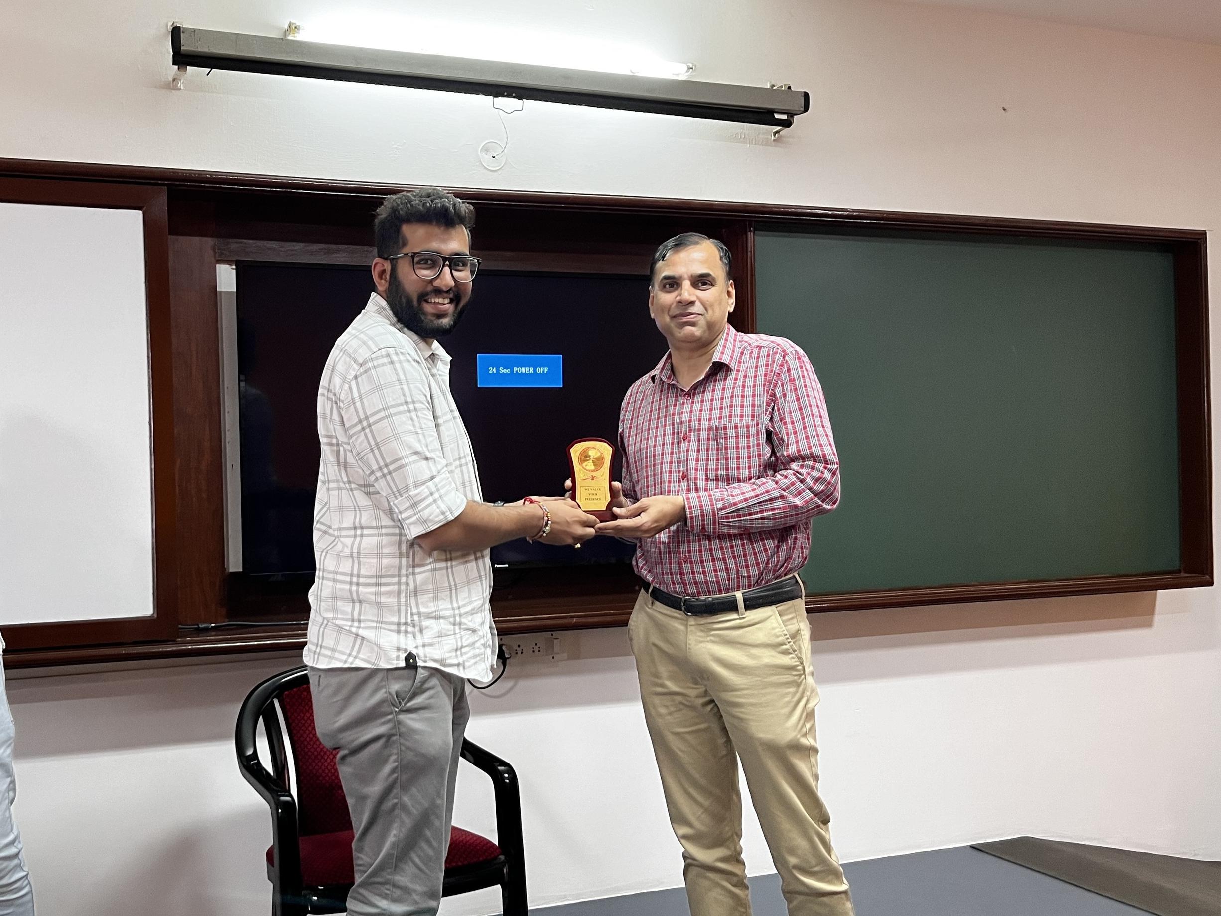 Guset lecture on excelling in event management