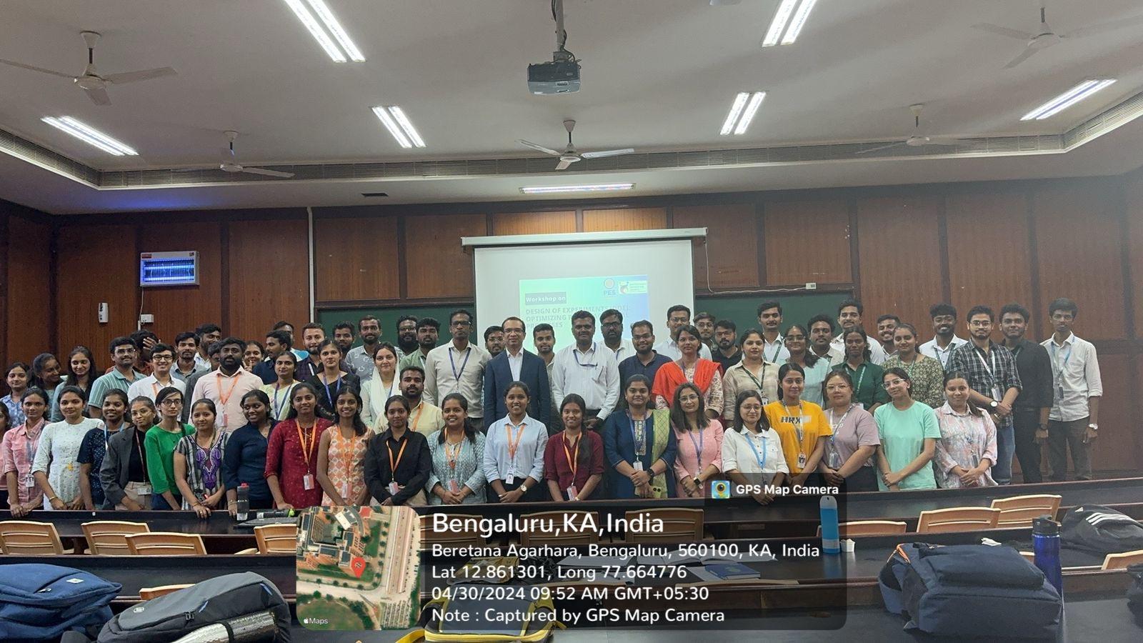 Workshop on design of experiments for optimizing pharmaceutical processes