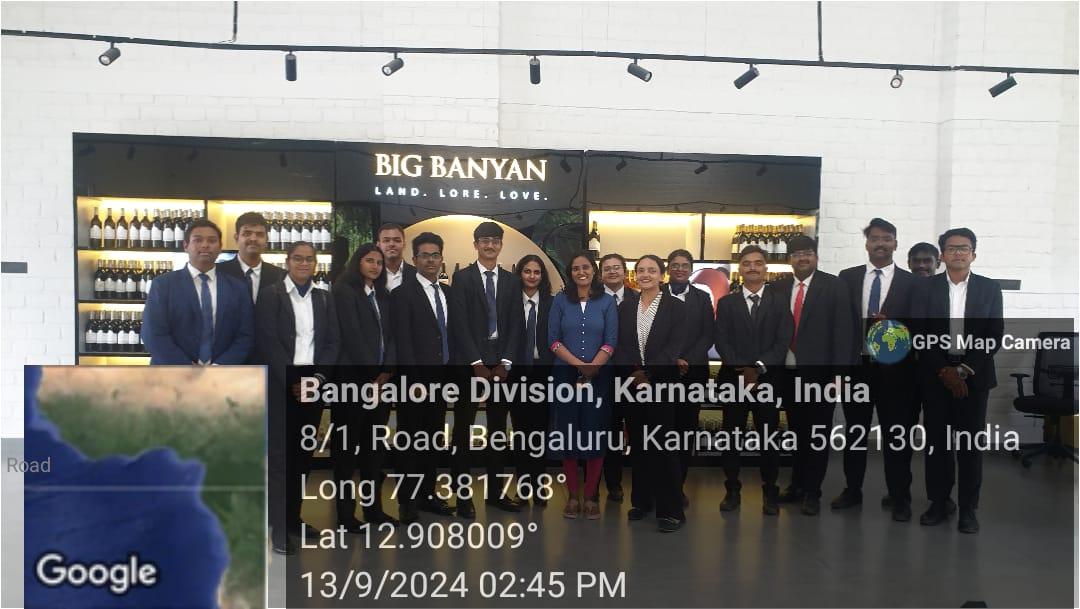 Field visit to winery