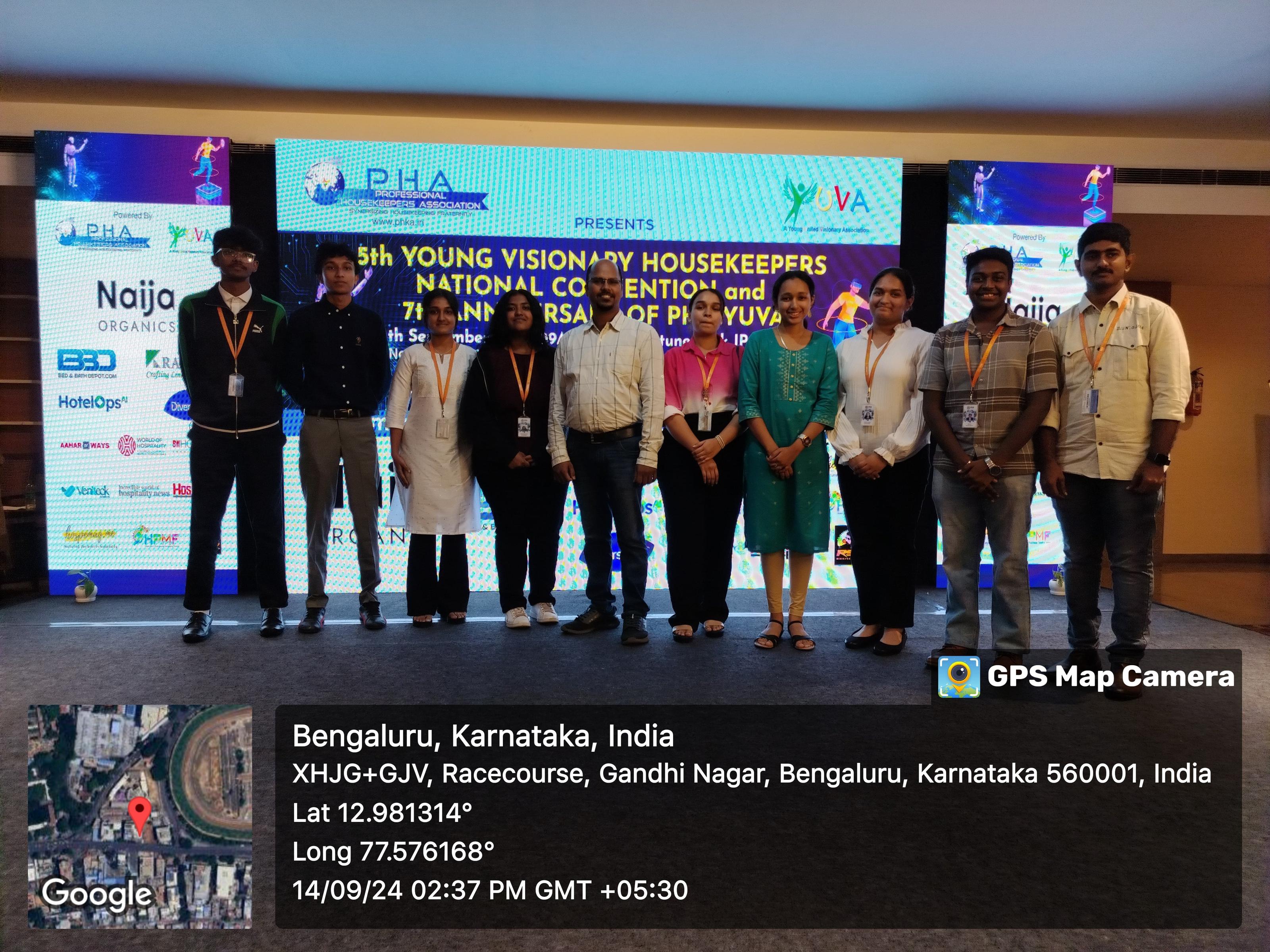 Participation in conference on housekeeping management