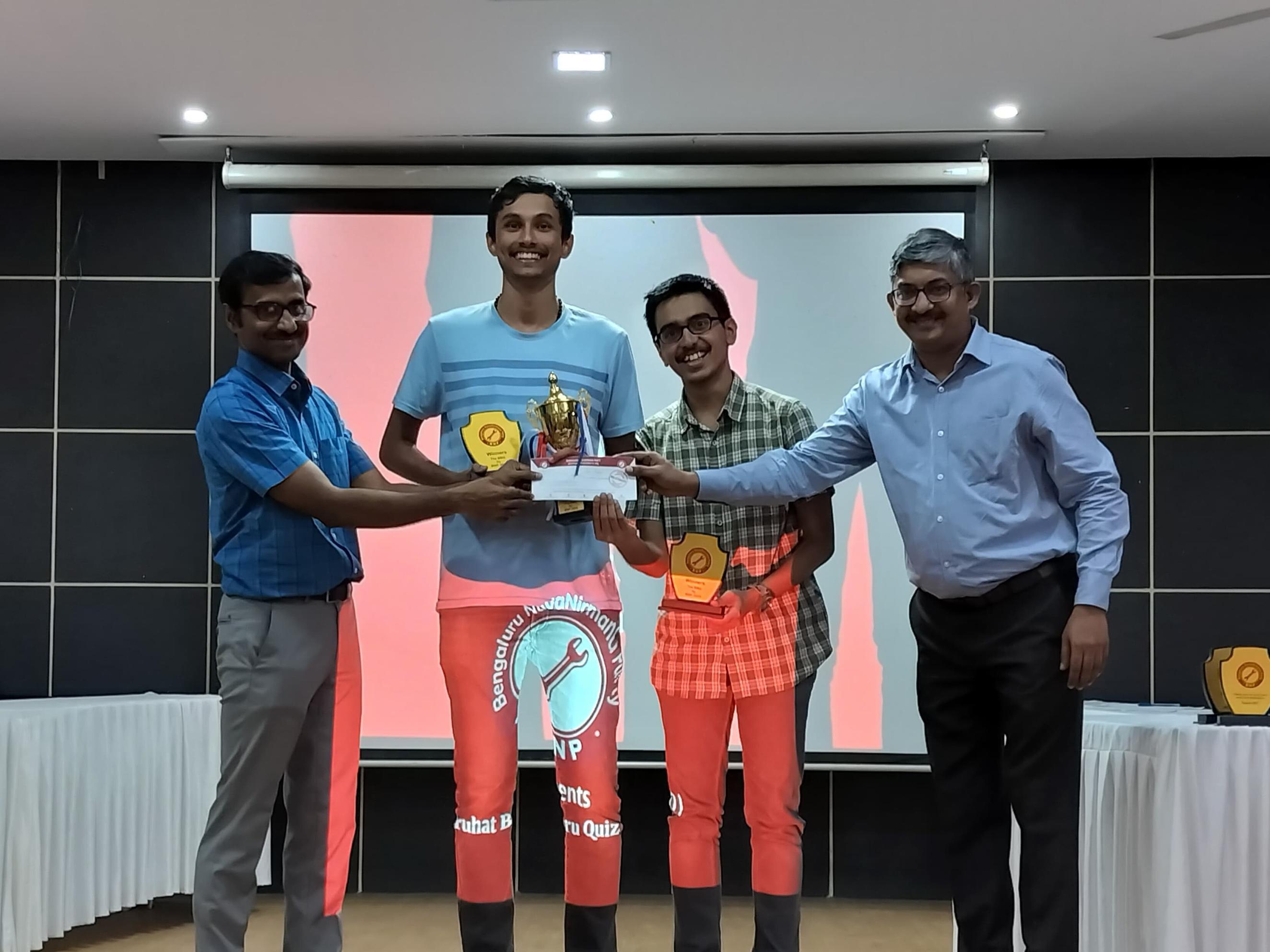 Wins at Bruhat Bengaluru Quiz
