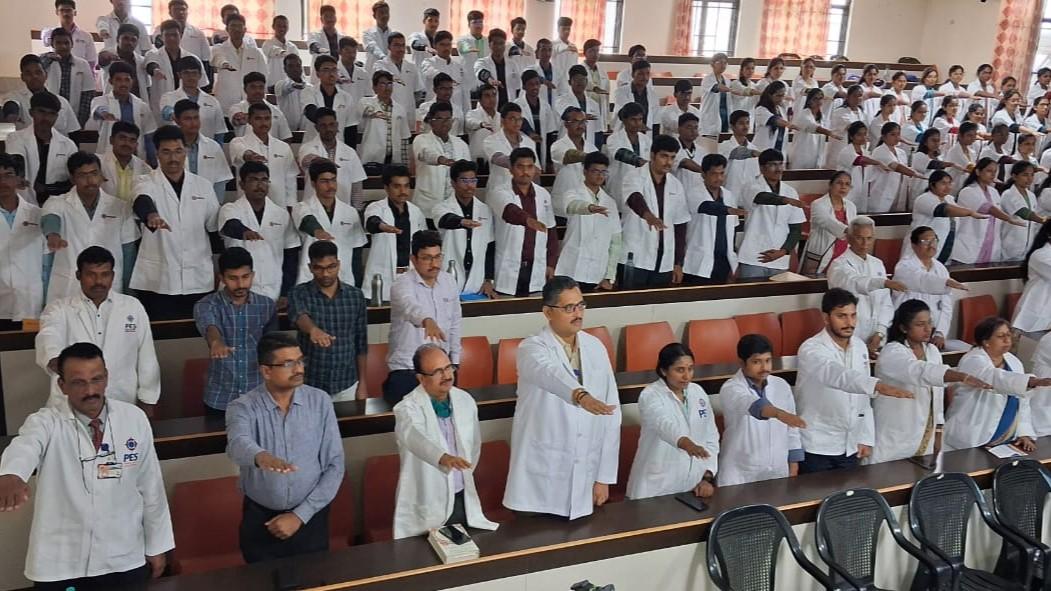 White coat ceremony and cadaveric oath for first-year medical students
