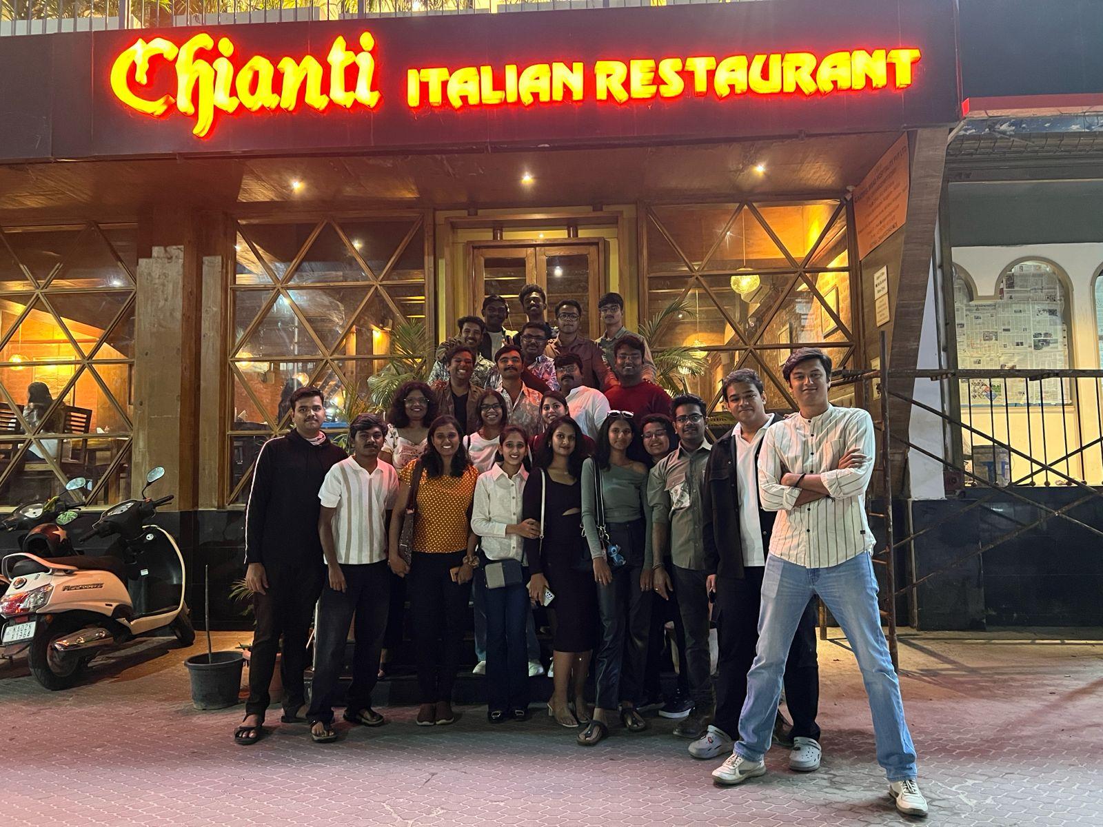 Field visit to restaurant